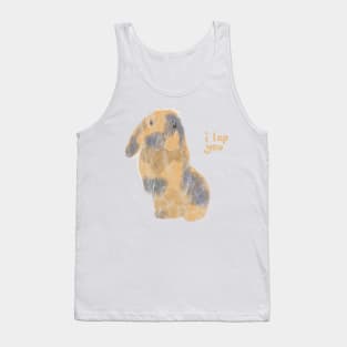 I Lop You Harlequin Holland Bunny Tank Top